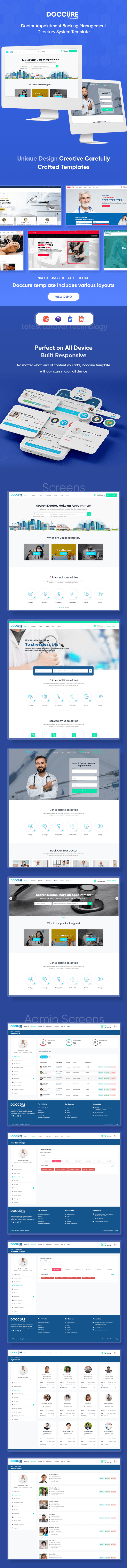 Clinics and Doctors Online Laravel Template