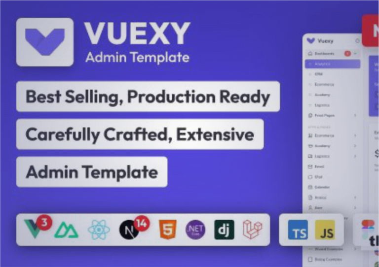 Vuexy HTML & Laravel Template